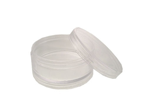 12pcs Round Clear Plastic Container With Lid 