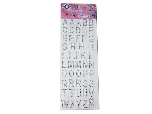 6 Sheets Glitter Rhinestone Alphabet Letter Stickers Number Rhinestone  Stickers Gemstone Border Stickers 26 Letters Self-Adhesive Stickers Bling  Crystal Stickers for DIY Art and Craft 