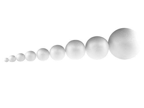 DBLG Import 100mm Styrofoam Balls - Crafting, Art x 4 (101.60 mm)Diameter  - 6 / Bag - Styrofoam - Mills